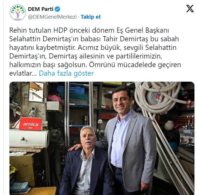 Cezaevindeki Demirtaş'a Kötü Haber Hayatını Kaybetti 6