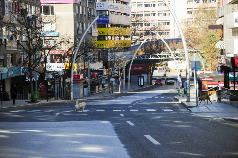 Boş kalan Ankara sokakları objektife böyle yansıdı 19