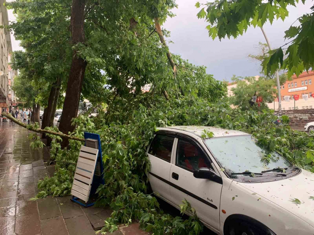 Ankara'yı sağanak vurdu, çatılar uçtu, ağaçlar devrildi: Sele kapılan bi 21