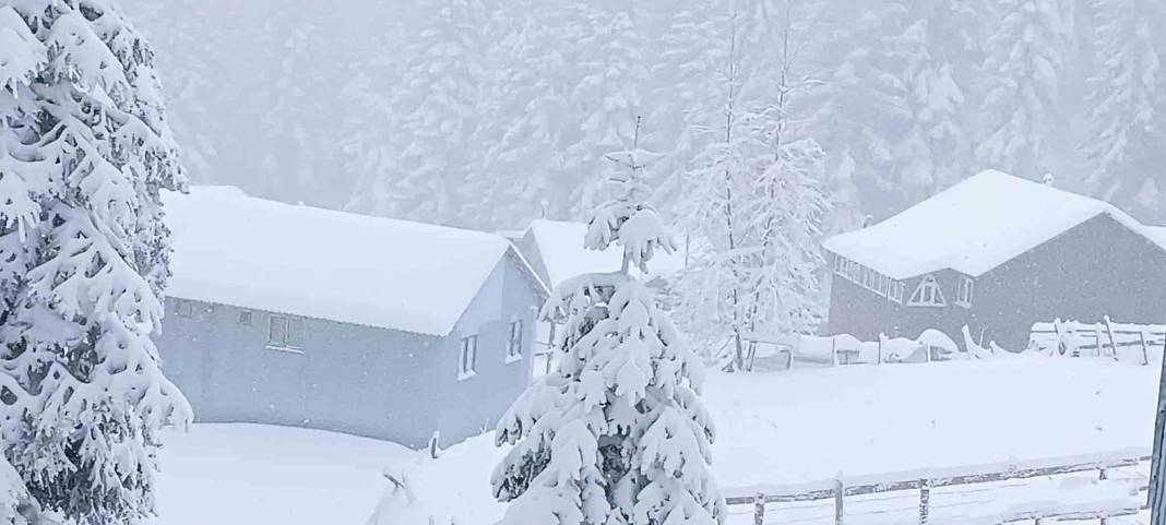 Bolu'dan kar manzaraları 25