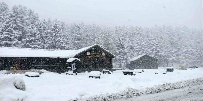 Bolu'dan kar manzaraları