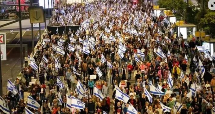 İsrailliler Netanyahu'ya Karşı Sokaklarda 2