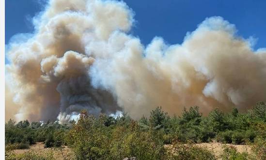 Manisa Soma'dan Korkutan Yangın 5