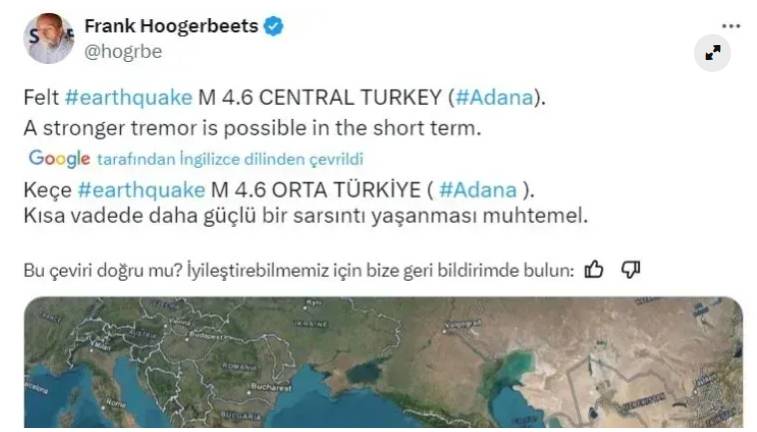 Deprem kahini o bölgeyi işaret etti: 5