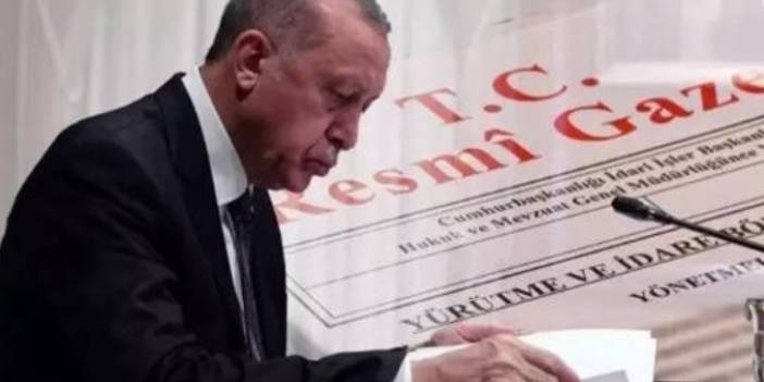 Resmi Gazetede Onaylandı