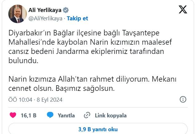 Narin'den  yürek yakan haber geldi 2