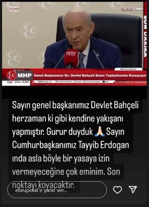 Ebru Polat Bahçeli'den Bakın Ne İstedi? 5