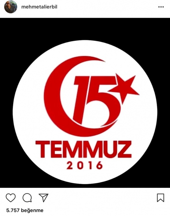 Ünlüler '15 Temmuz'u unutmadı 13