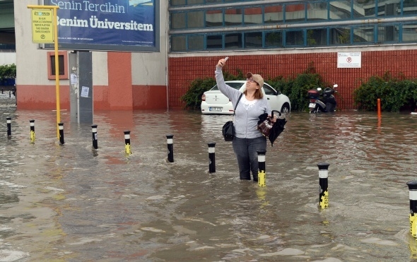 İstanbul'dan sel manzaraları 10