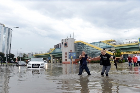 İstanbul'dan sel manzaraları 5