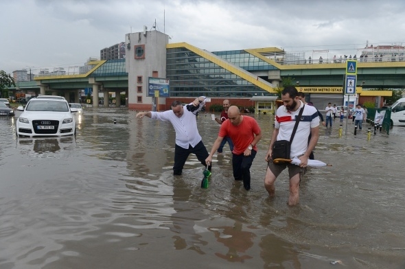 İstanbul'dan sel manzaraları 6