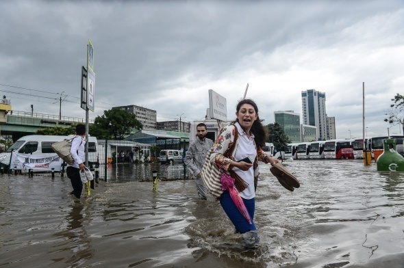 İstanbul'dan sel manzaraları 7