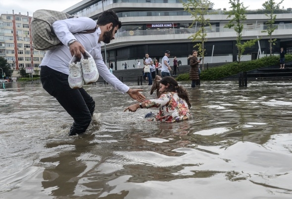 İstanbul'dan sel manzaraları 9