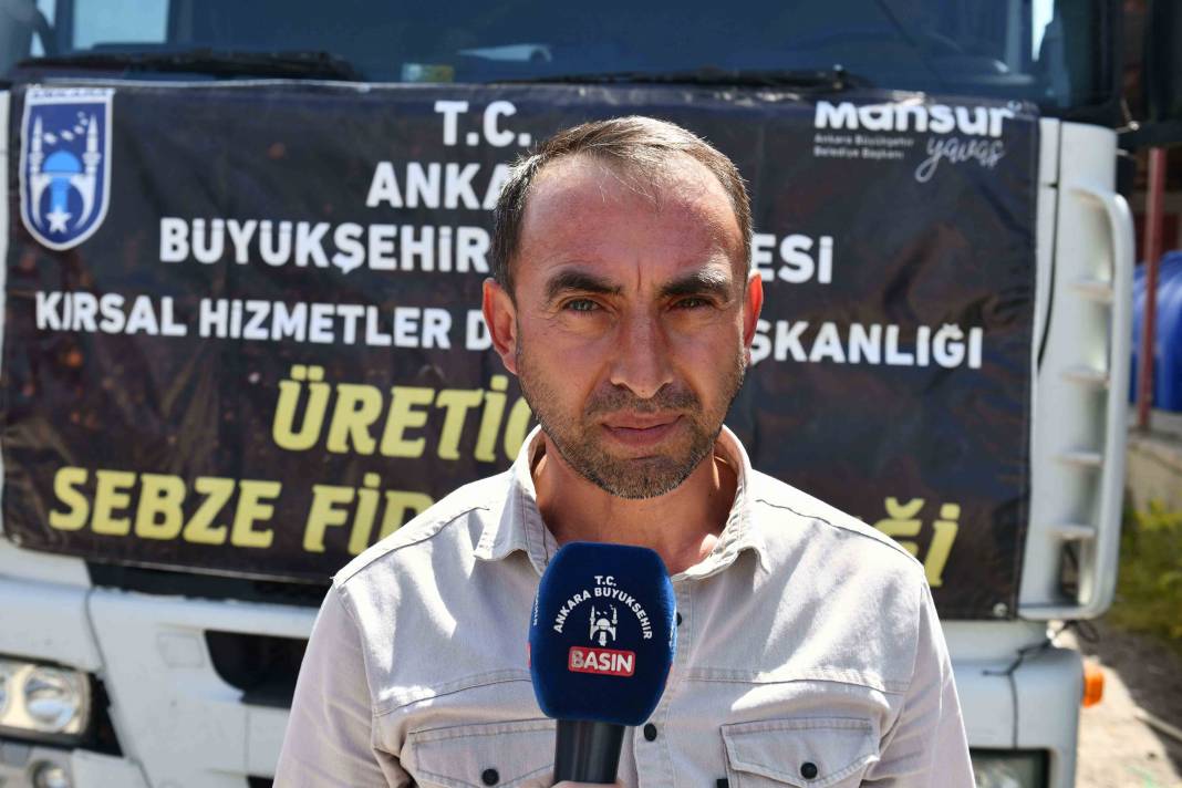 Ankara’da yerli üreticiye destek devam ediyor: ABB sebze fidesi dağıtımına başladı 7