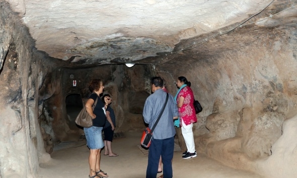 Kırkgöz Yeraltı Şehri ziyaretçilerini büyülüyor 10