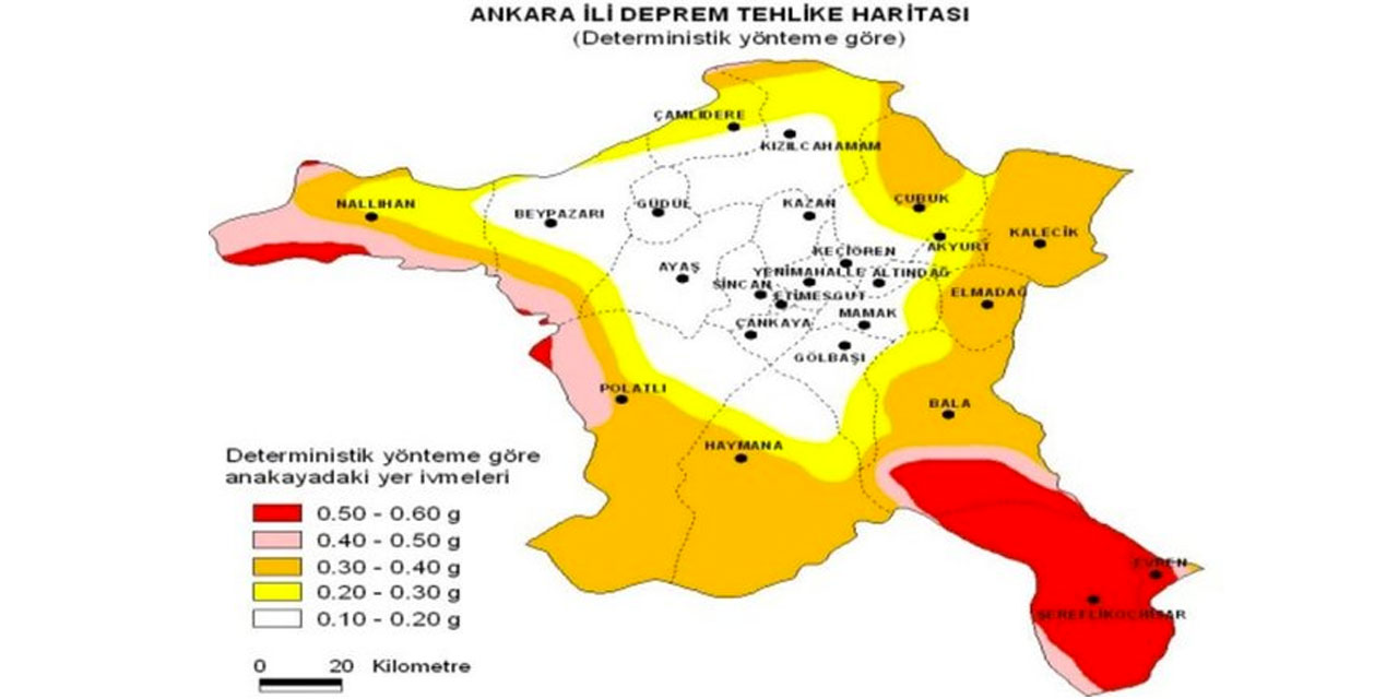 Ankara'dan fay hattı geçiyor mu? Ankara fay hattı hangi ilçelerden geçiyor? Ankara'da deprem riski var mı?