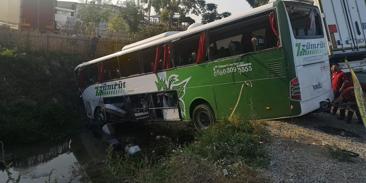 Mersin’de korkunç kaza:1 ölü, çok sayıda yaralı var