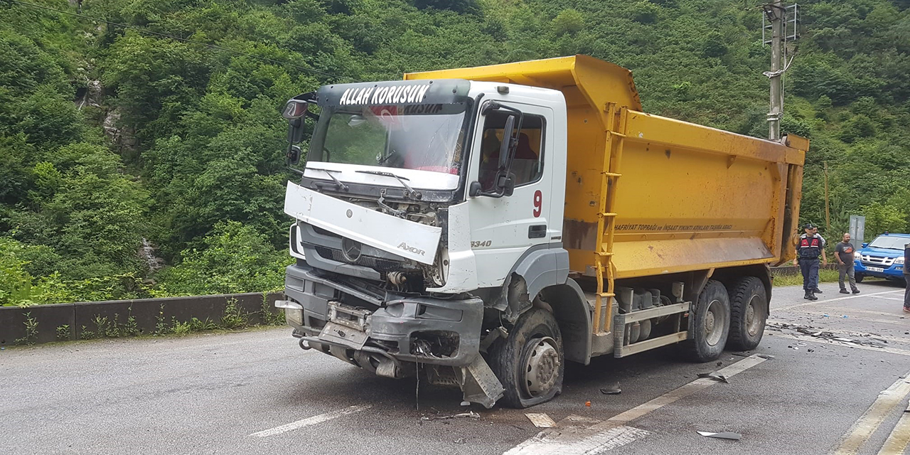 Giresun’da trafik kazası meydana geldi