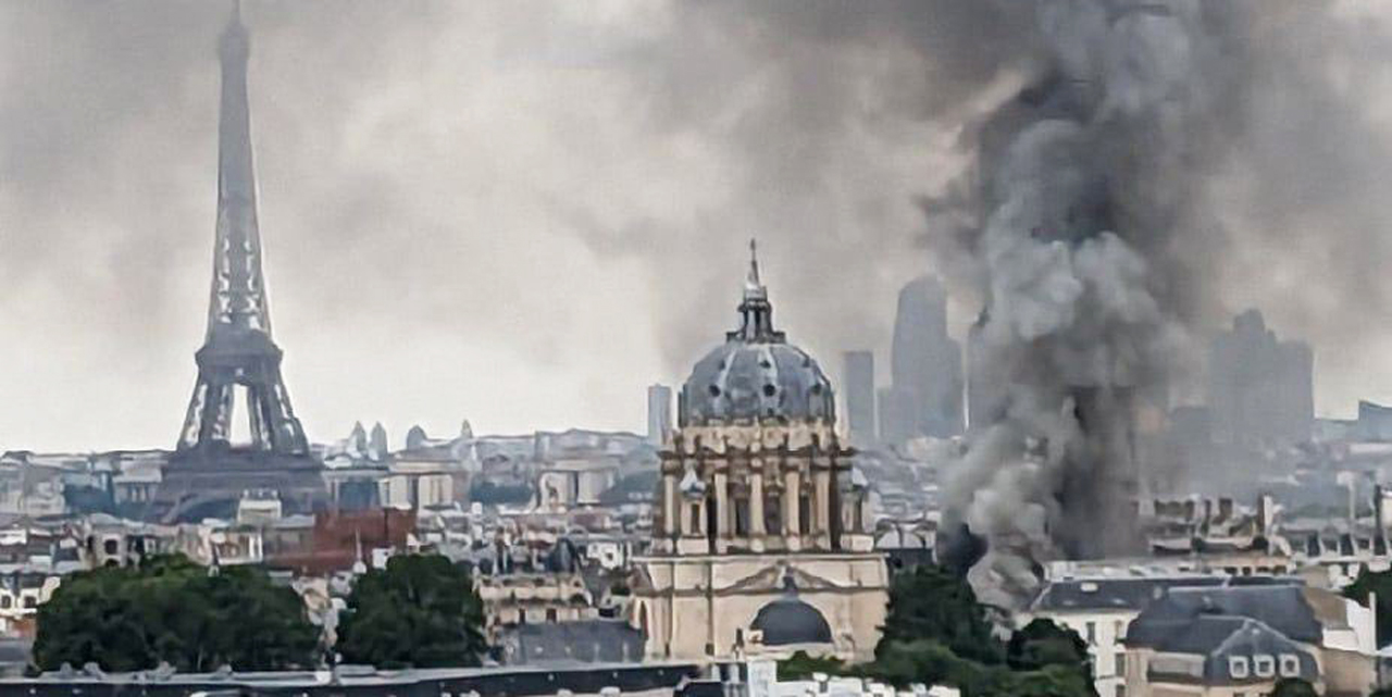 Fransa'da panik anı: Paris'te doğal gaz patlaması yaşandı!