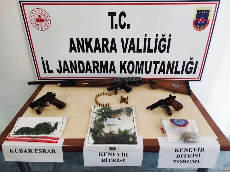 Ankara'da uyuşturucu operasyonu!  Çok sayıda çeşitli uyuşturucu ele geçirildi!