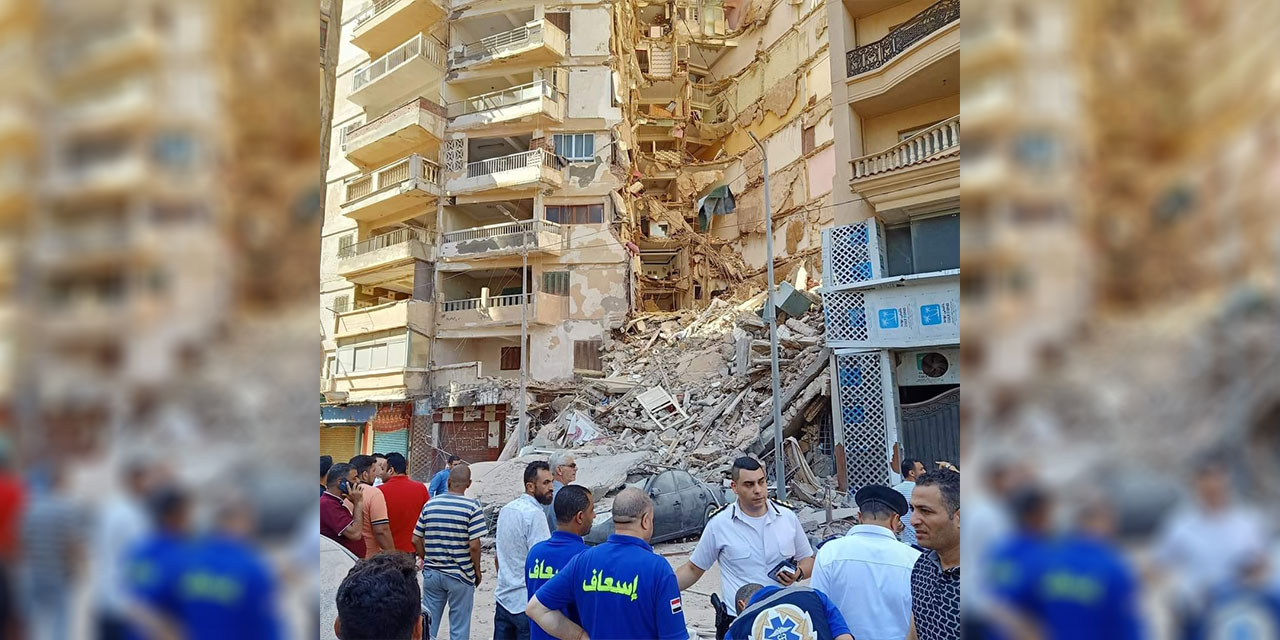 Mısır’da korkunç olay: 13 katlı bir bina çöktü