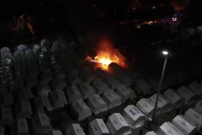 Hatay'da çadır kentte yangın çıktı!  Yangın çok sayıda çadıra sıçradı!