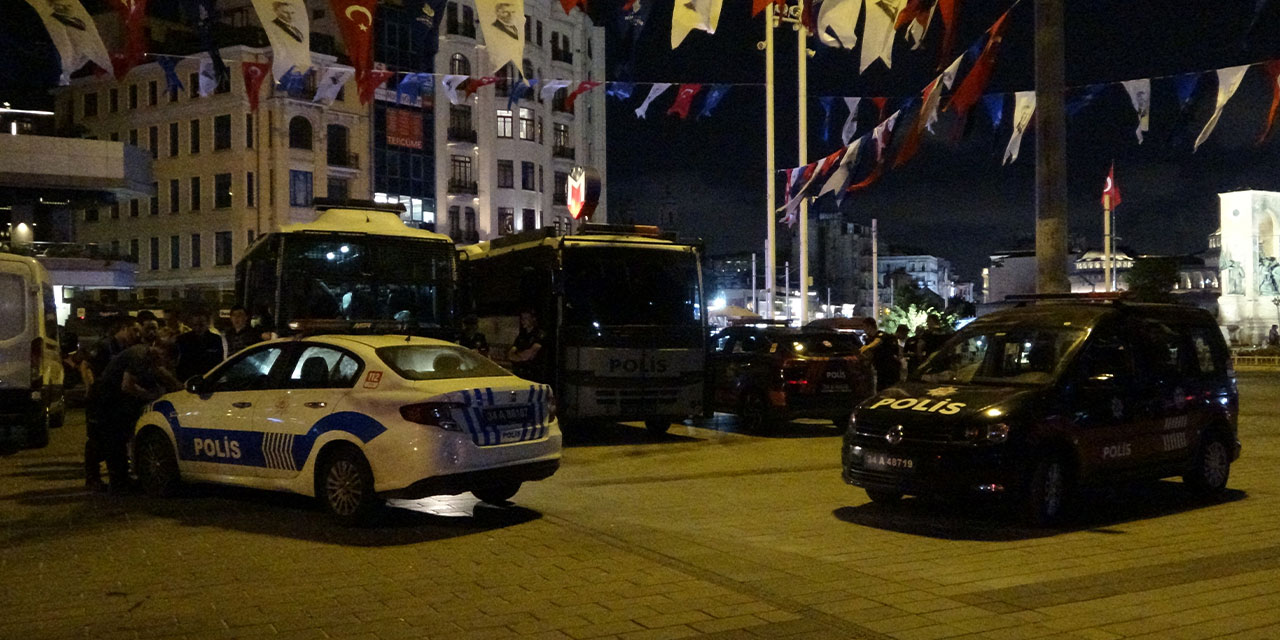 Taksim’de kaçak göçmen denetimi