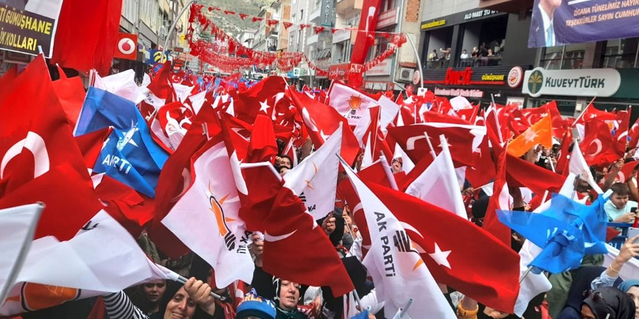 Recep Tayyip Erdoğan, Gümüşhane'de toplu açılış töreninde halka sesleniyor