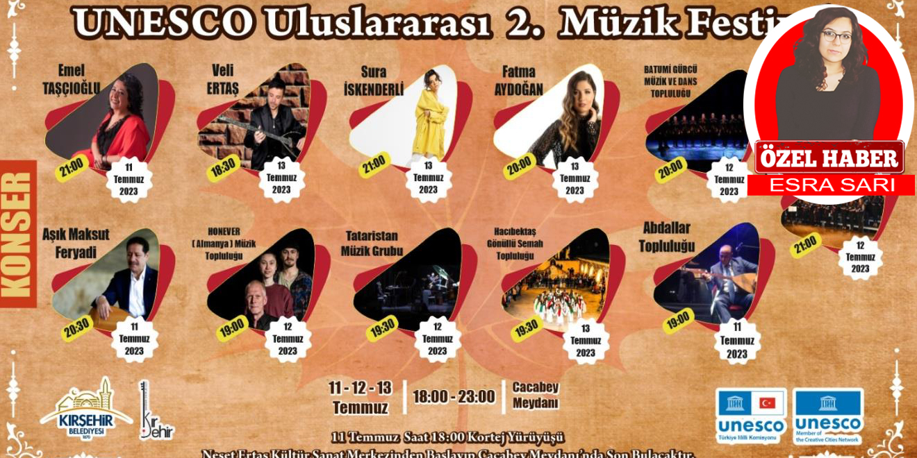 Kırşehir'de 'UNESCO Uluslararası 2. Müzik Festivali’ düzenleniyor