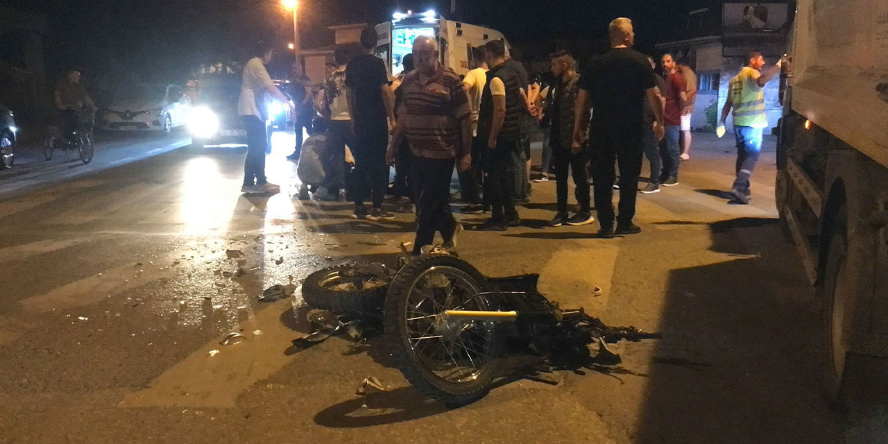 Drift atan sürücü motosikletli gence çarpıp olay yerinden kaçtı