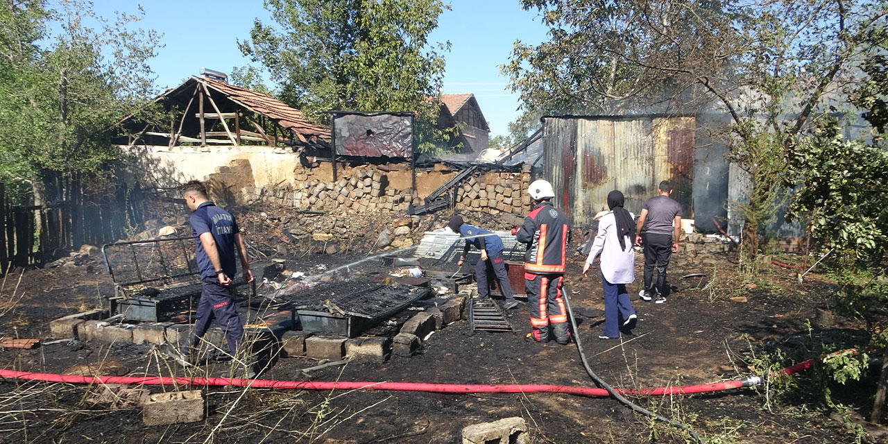 Malatya’da yangından sonra patlama meydana geldi!