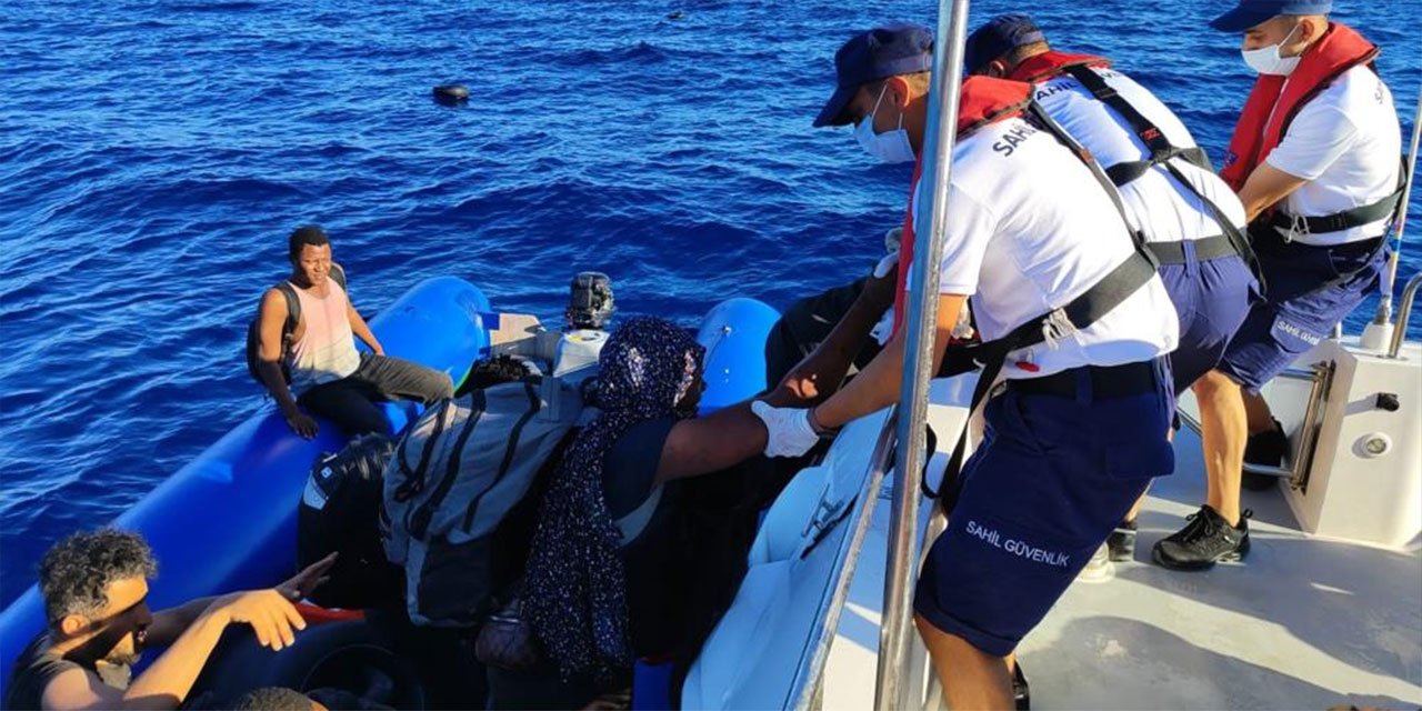 Datça'da 34 göçmen kurtarıldı!