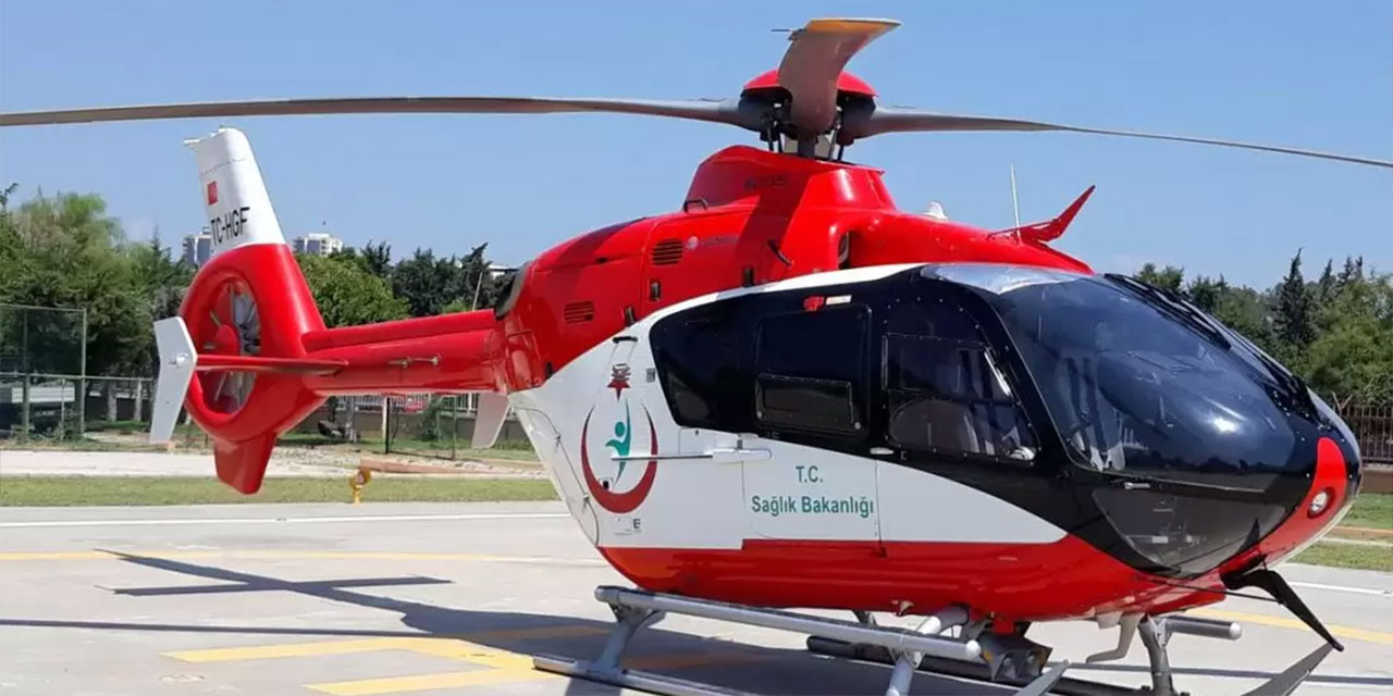 Kanser hastası için helikopter ambulans harekete geçti!