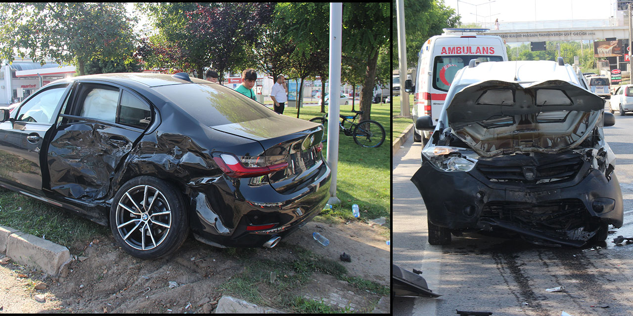 Kocaeli’de kaza: otomobil ve ticari araç çarpıştı