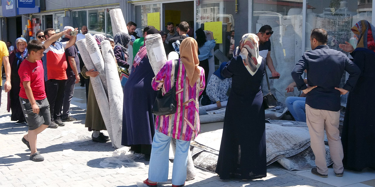 Yozgat’ta ucuz halı satışı yoğunluğa neden oldu