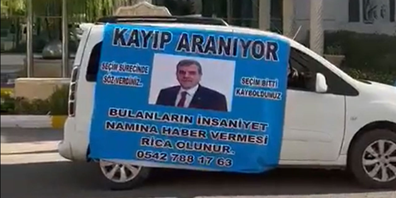 Şanlıurfa'da bir vatandaş Zeynel Abidin için kayıp ilanı verdi!