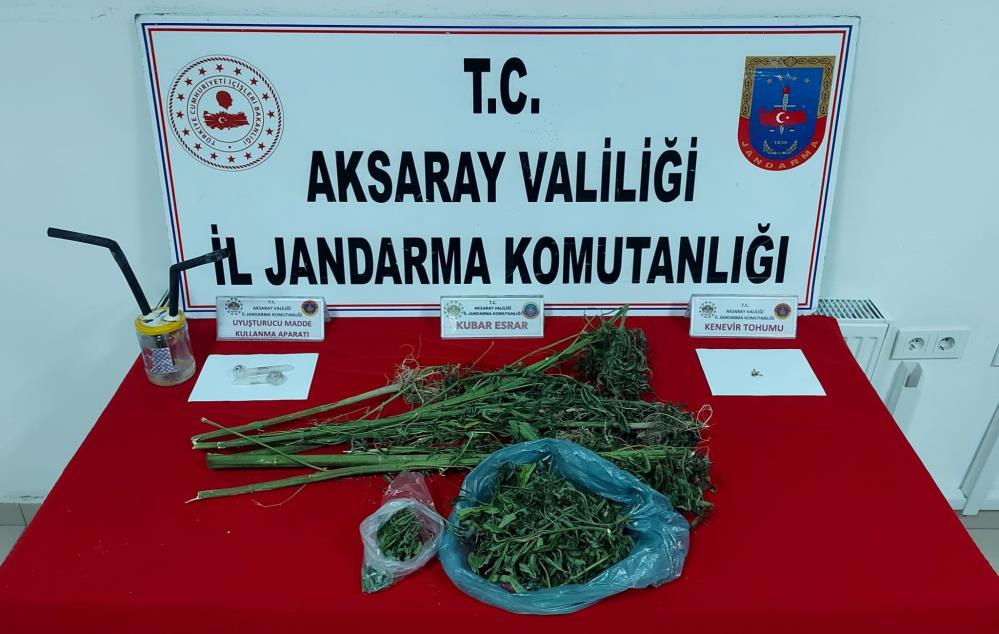 Aksaray'da uyuşturucu operasyonu: Esrar ve kenevir bitkisi ele geçirildi!