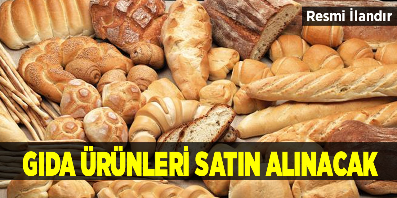 Gıda ürünleri satın alınacak