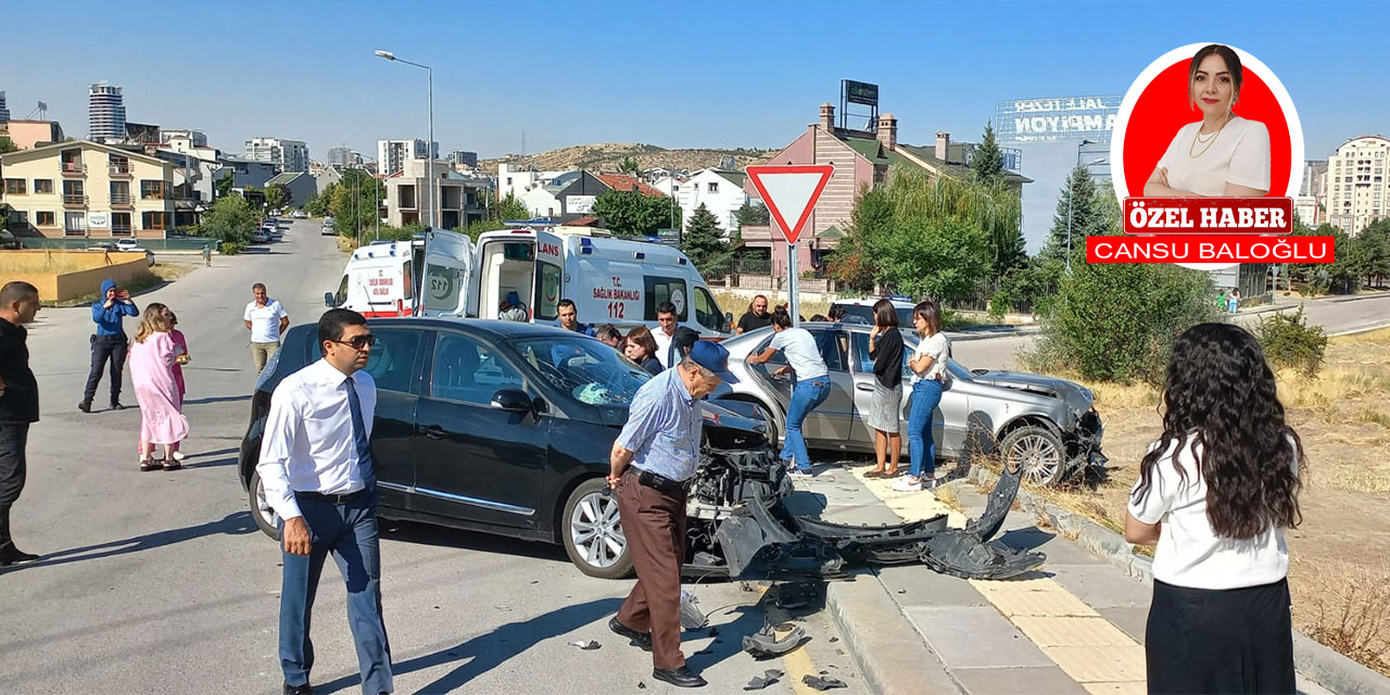 Ankara Çayyolu'nda trafik kazası!