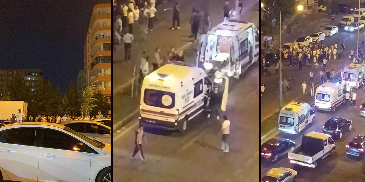 Diyarbakır’da otomobil yayalara çarptı: 2’si ağır 3 yaralı