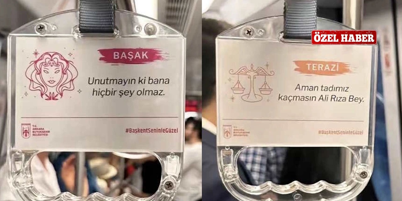 Ankara metrolarında yeni trend: Burç temalı tutacaklar