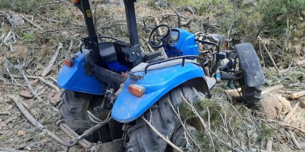Simav’da devrilen traktörün altında kalan kişi hayatını kaybetti