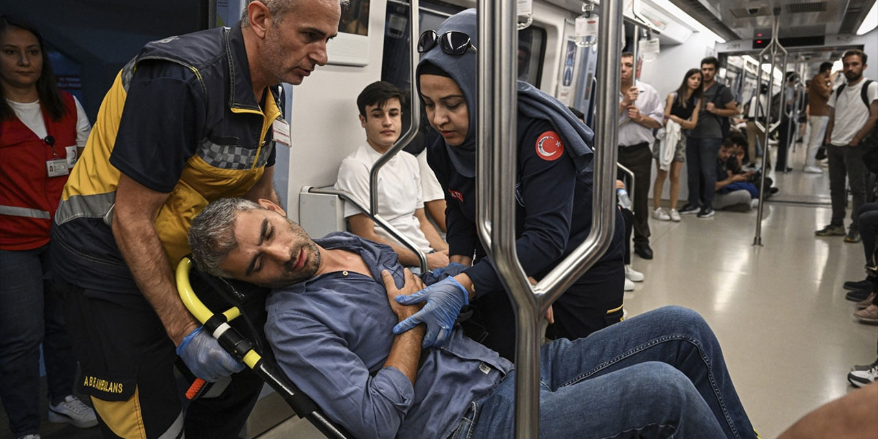 Ankara metrosunda Türk Kızılay ve ABB'den ortak tatbikat