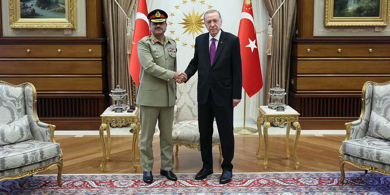 Cumhurbaşkanı Erdoğan, Pakistan KKK Syed Asım Munir'i kabul etti