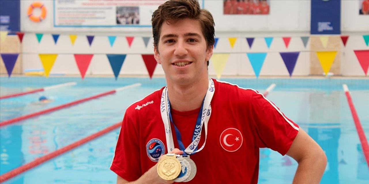 Milli yüzücü Derin Toparlak, gümüş madalyanın sahibi oldu