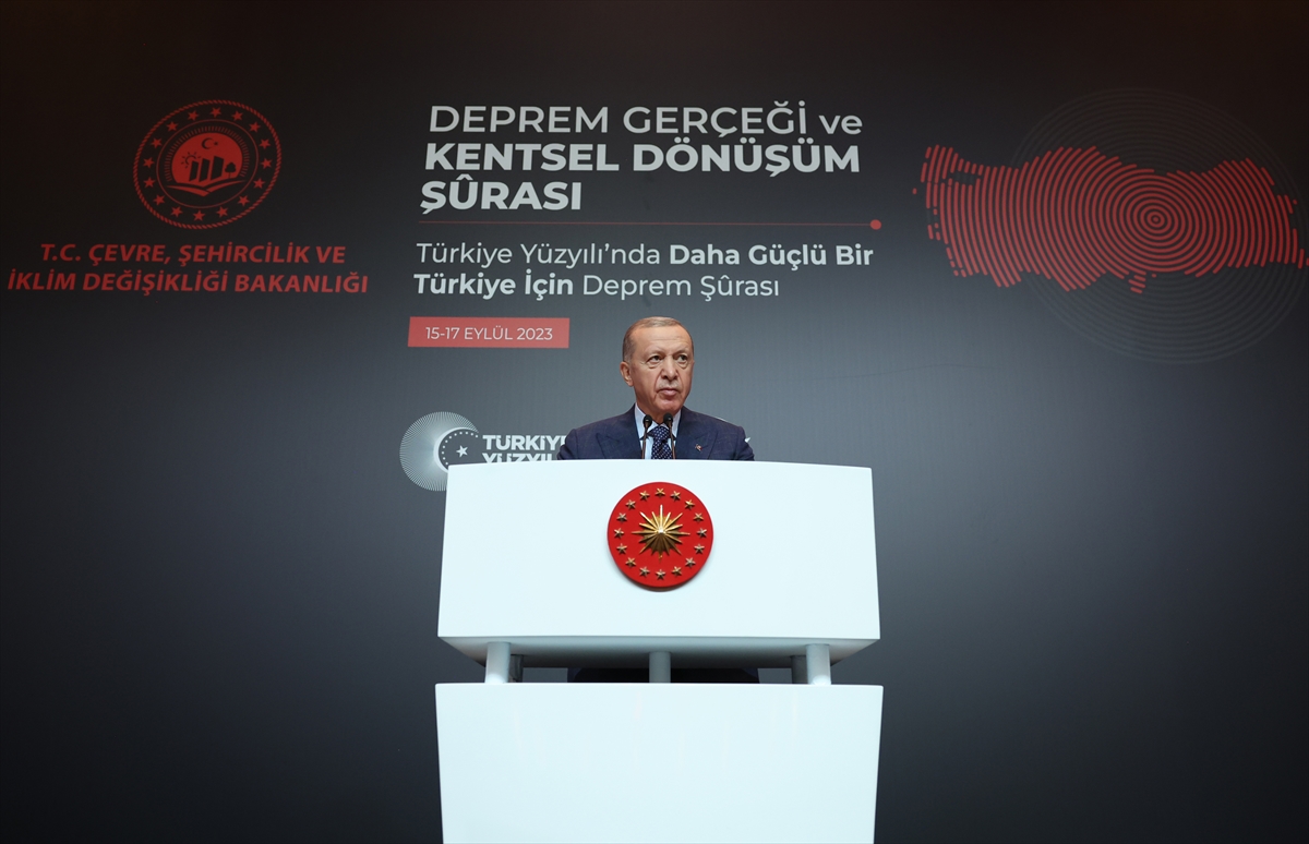 Cumhurbaşkanı Erdoğan, Deprem Gerçeği ve Kentsel Dönüşüm Şurası'nda konuştu