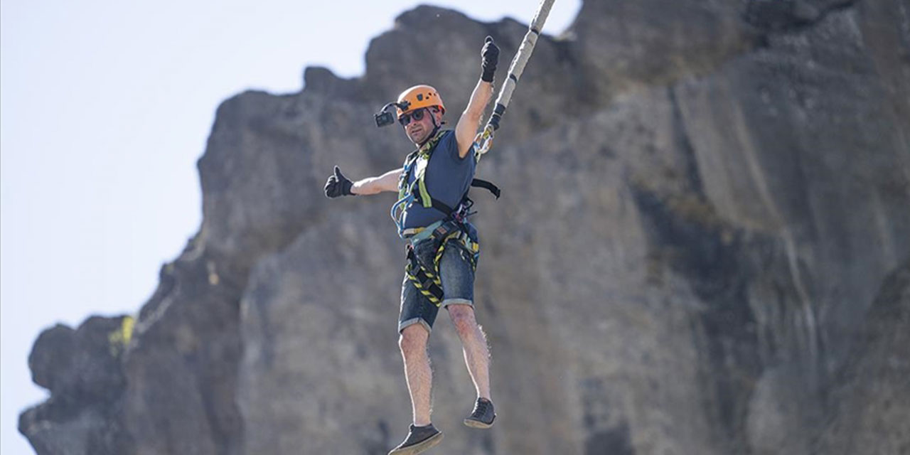 Güdül'de ilk kez Rope Jumping etkinliği düzenlendi