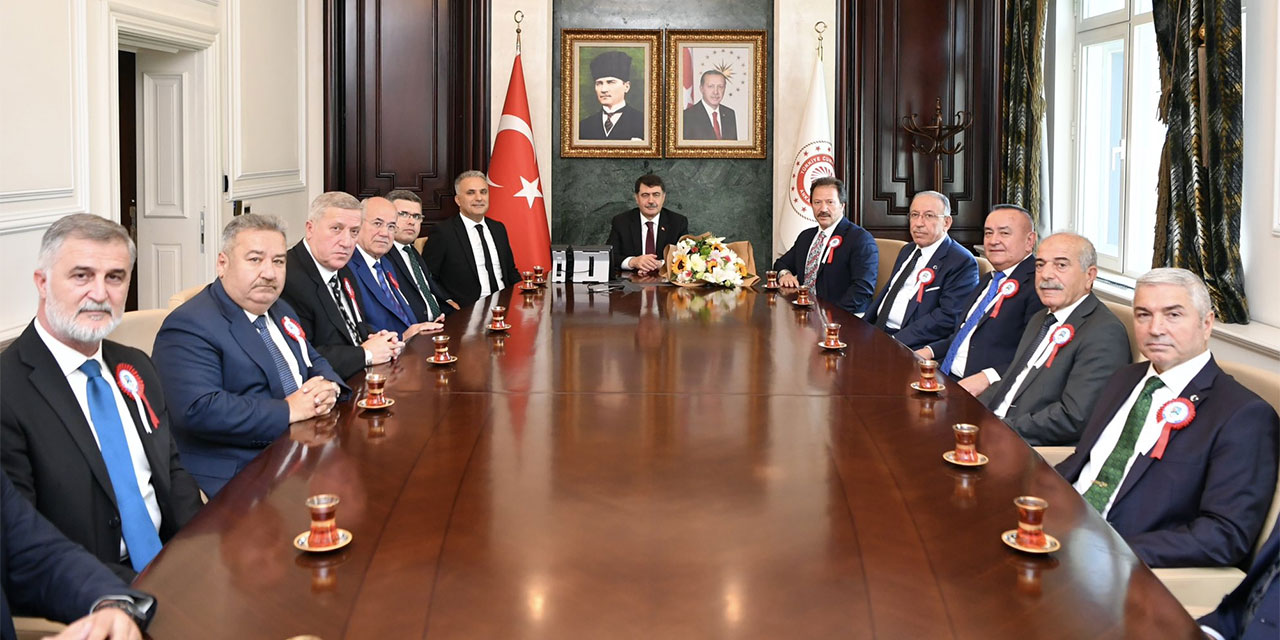 Ankara Valisi Şahin Mehmet Yiğiner'i ağırladı