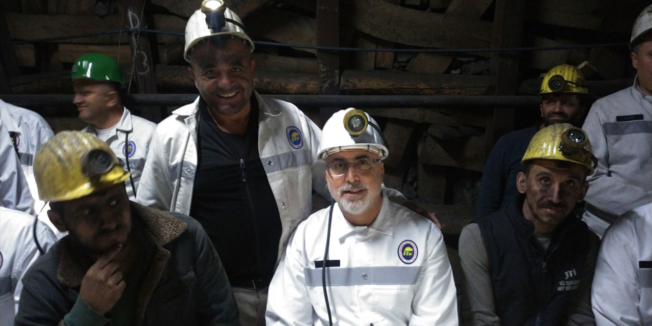 Çalışma ve Sosyal Güvenlik Bakanı Işıkhan'dan madencilere ziyaret!