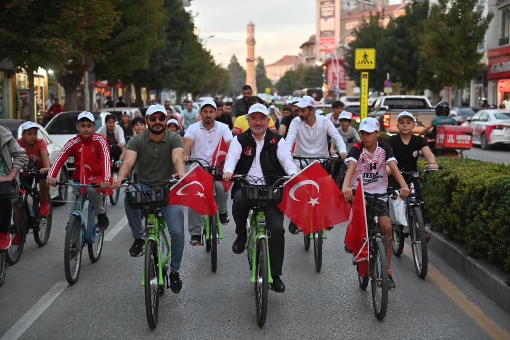 Çorum'da  bisiklet turu etkinliği